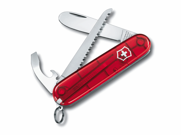 Kindertaschenmesser My first Victorinox rottransparent mit Säge