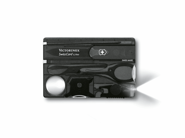 SwissCard Lite schwarz mit Licht