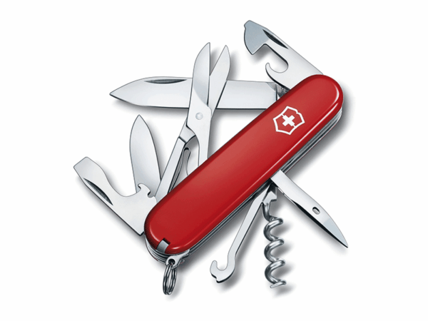Mittleres Taschenmesser Climber rot