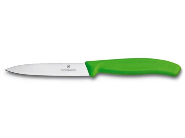 Gemüsemesser Swiss Classic 8cm mit Spitzklinge und grünem Griff