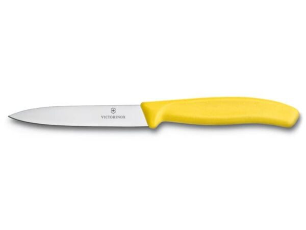 Gemüsemesser Swiss Classic 8cm mit Spitzklinge und gelbem Griff