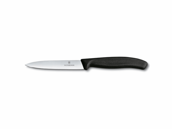 Gemüsemesser Swiss Classic mit Spitzklinge und schwarzem Griff