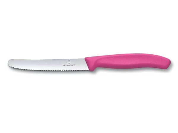 Gemüsemesser Swiss Classic pink mit Wellenschliff