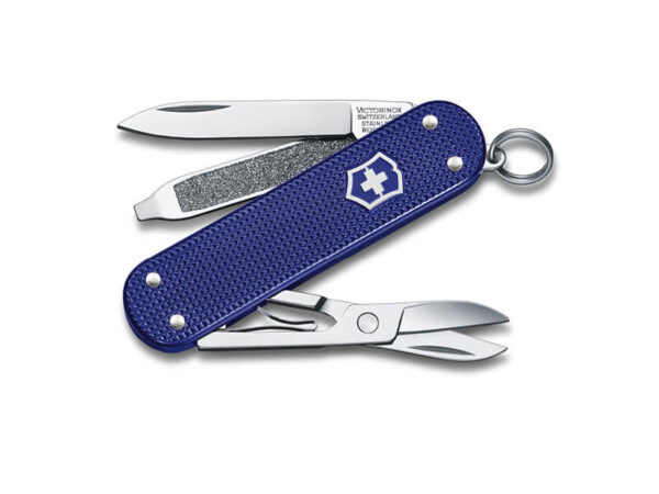 Kleines Taschenmesser Classic SD Alox Night Dive dunkelblau