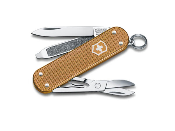 Kleines Taschenmesser Classic SD Alox Wet Sand beige
