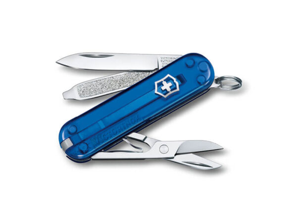 Kleines Taschenmesser Classic SD Deep Ocean blau transparent