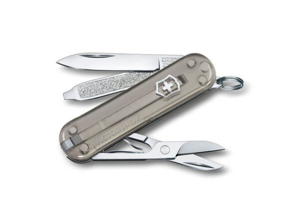 Kleines Taschenmesser Classic SD Mystical Morning grau transparent