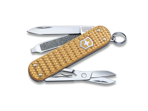 Kleines Taschenmesser Classic SD Precious Alox gold