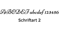 Gravur - Schriftart 2