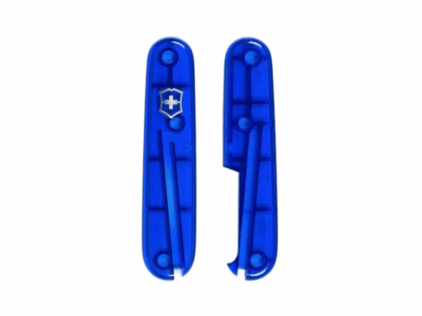 Ersatzteil Taschenmesser Ersatzschale blau transparent 91 mm