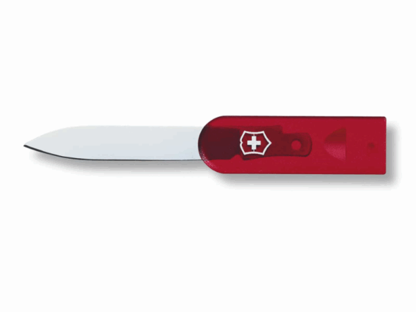 Ersatzteil Brieföffner für Swisscard rot transparent