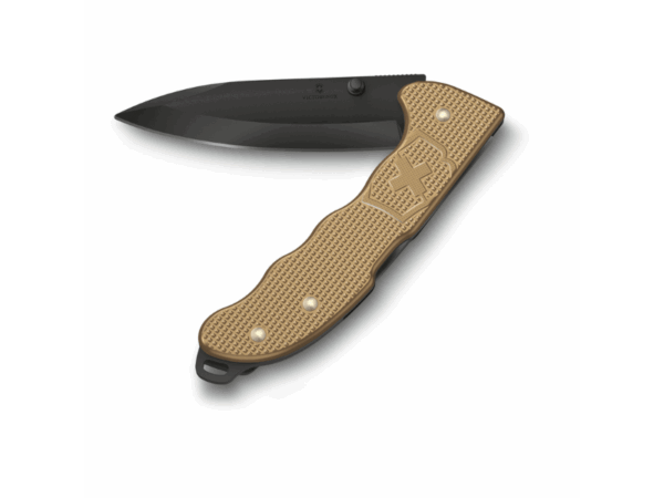 Großes Taschenmesser Evoke BS Alox beige