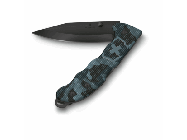 Großes Taschenmesser Evoke BSH Alox navy camouflage offen