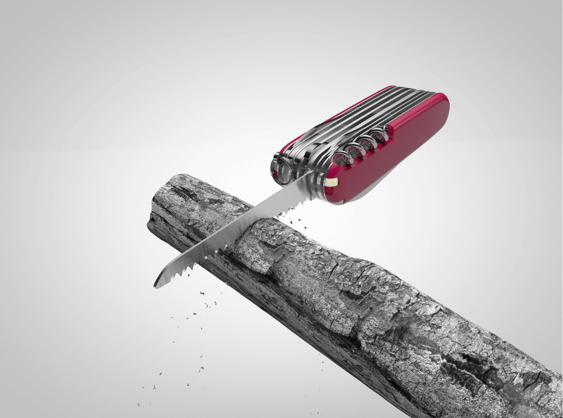 Taschenmesserfunktion Holzsäge