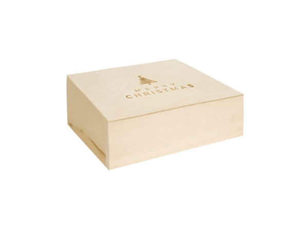 Holz Geschenkbox Weihnachten Merry Christmas