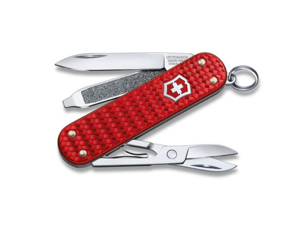 Kleines Taschenmesser Classic SD Precious Alox rot