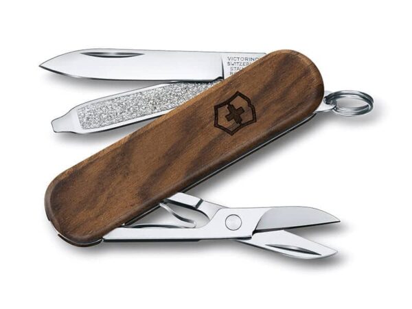 Kleines Taschenmesser Classic SD wood holzschale braun