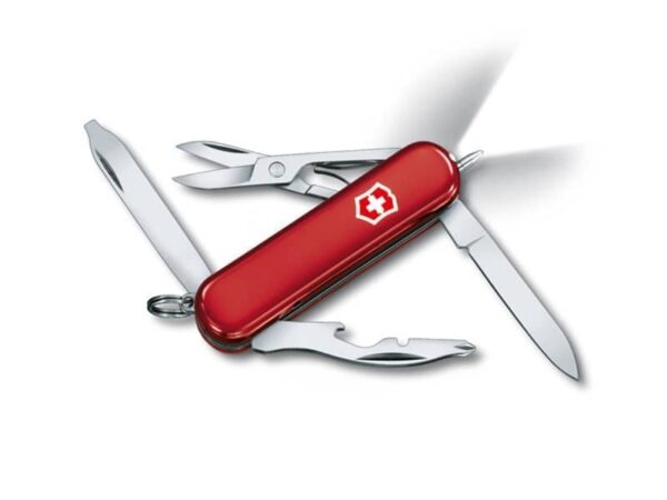 Kleines Taschenmesser Midnite Manager mit Licht rot
