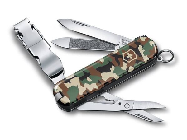 Kleines Taschenmesser Nailclip camouflage schwarz grün