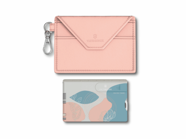 Swiss Card Classic-Live to Explore Modell Paris Style Rosa Blau mit Etui Tasche
