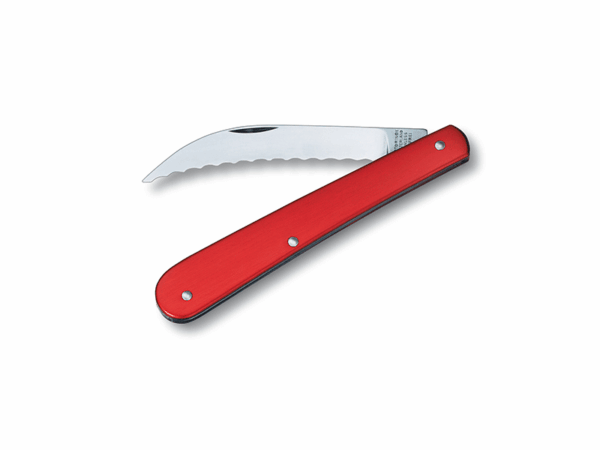 mittleres Taschenmesser Alox Bäckermesser rot