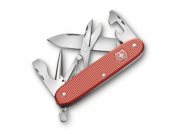 mittleres taschenmesser pioneer X alox Limited edition 2025 offen werkzeuge rot