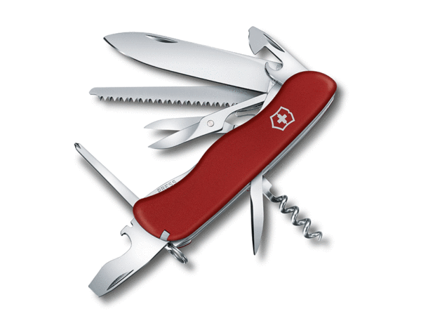 Großes Taschenmesser Outrider mit Platinenverriegelung rot