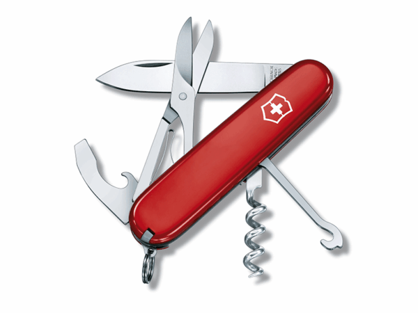 mittleres Taschenmesser Compactrot offen