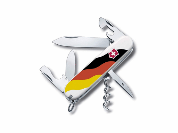 Mittleres Taschenmesser Spartan Germany weiss rot schwarz gelb