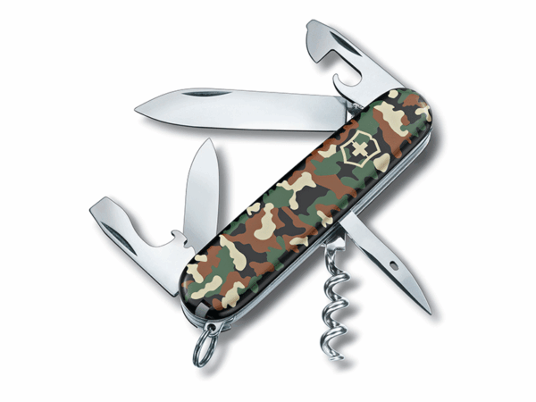 Mittleres Taschenmesser Spartan Camouflage schwarz/grün