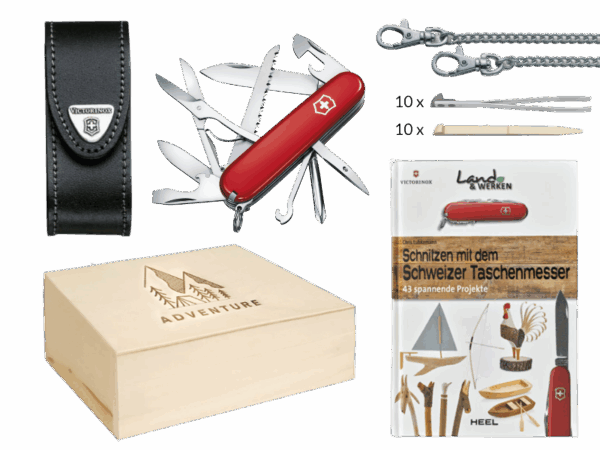 Mittleres Taschenmesser Geschenkset Junior Fieldmaster Adventure groß