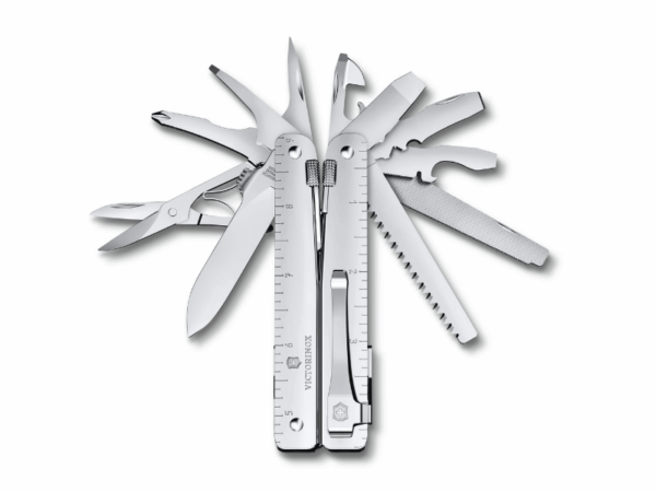 Multifunktionstool Swiss Tool MX Silber mit Clip