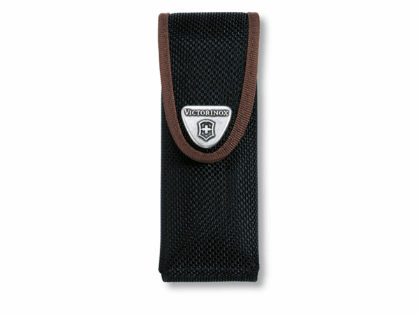 Mittleres Nylon-Gürteletui schwarz braun für große Taschenmesser