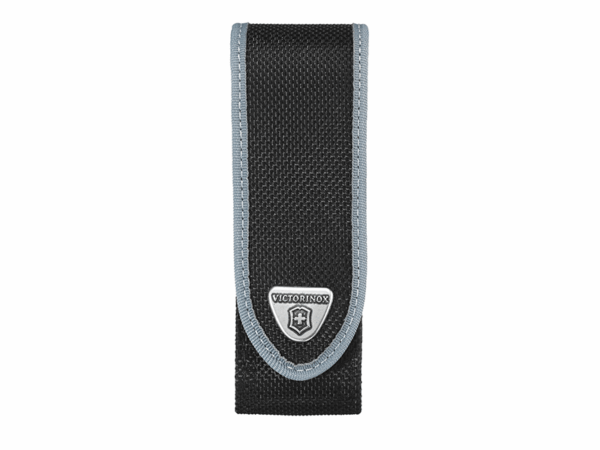 Großes Nylon Gürteletui schwarz grau für große Taschenmesser