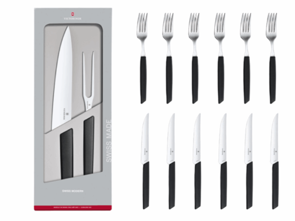 Swiss Modern Grillset 14-teilig schwarz