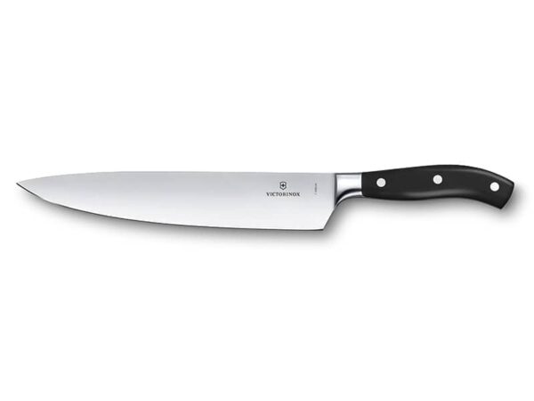 Geschmiedetes Kochmesser Grand Maître 25cm mit schwarzem Griff