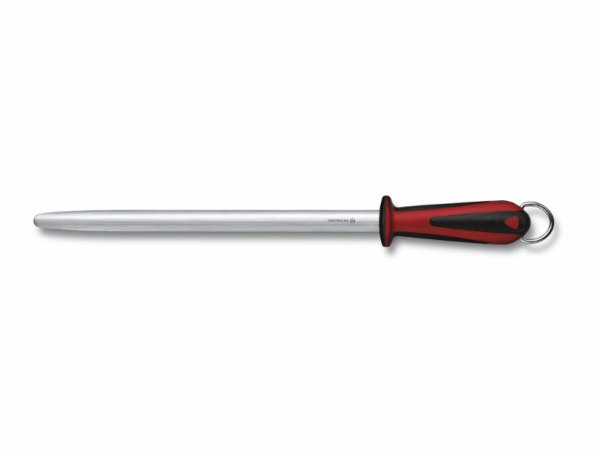 Abziehstab Dual Grip oval 30 cm Mikrofeinzug schwarz rot Vorderseite