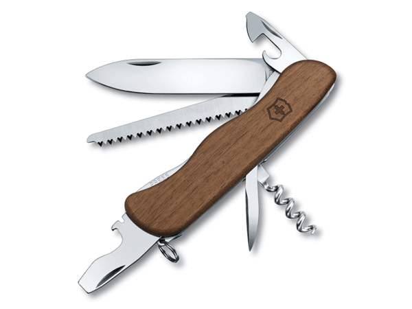 großes Taschenmesser forester wood Holzschale
