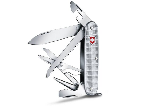 Mittleres Taschenmesser Farmer X Alox Silber