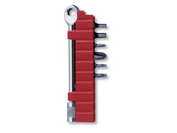Ratsche mit Bit Halter für Swiss Tools rot