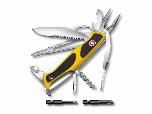 Großes Taschenmesser Ranger Boatsman MW Grip gelb schwarz