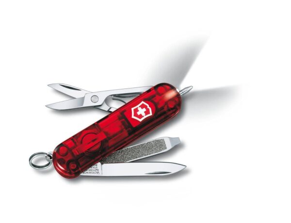 Kleine Taschenmesser Signature Litemit Licht Rot transparent
