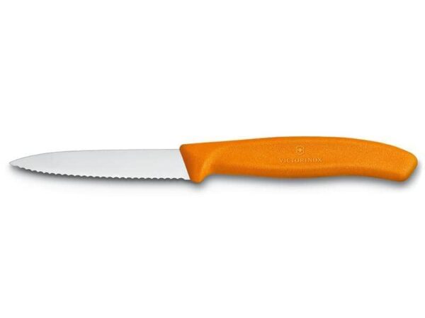 Gemüsemesser Swiss Classic orange Wellenschliff