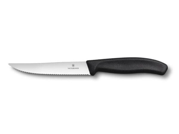 Swiss Classic Gourmet Steakmesser Wellenschliff schwarz